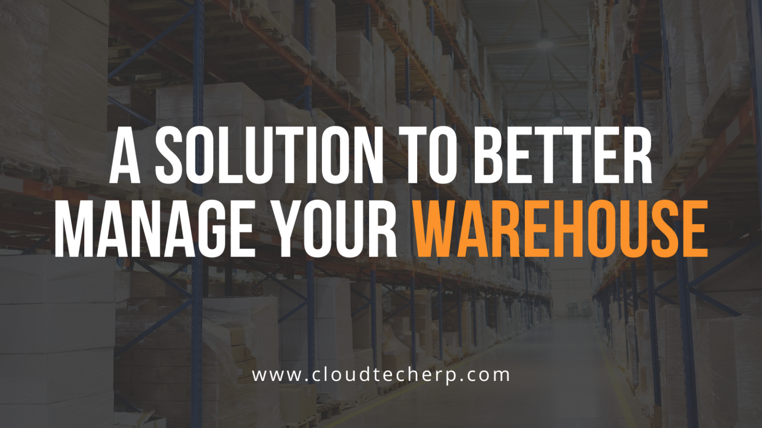 A Solution to Better Manage Your Warehouse